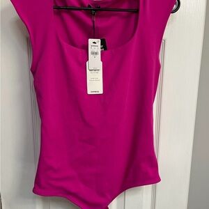 Express Fuchsia Bodysuit for Women Brand New With Tags
